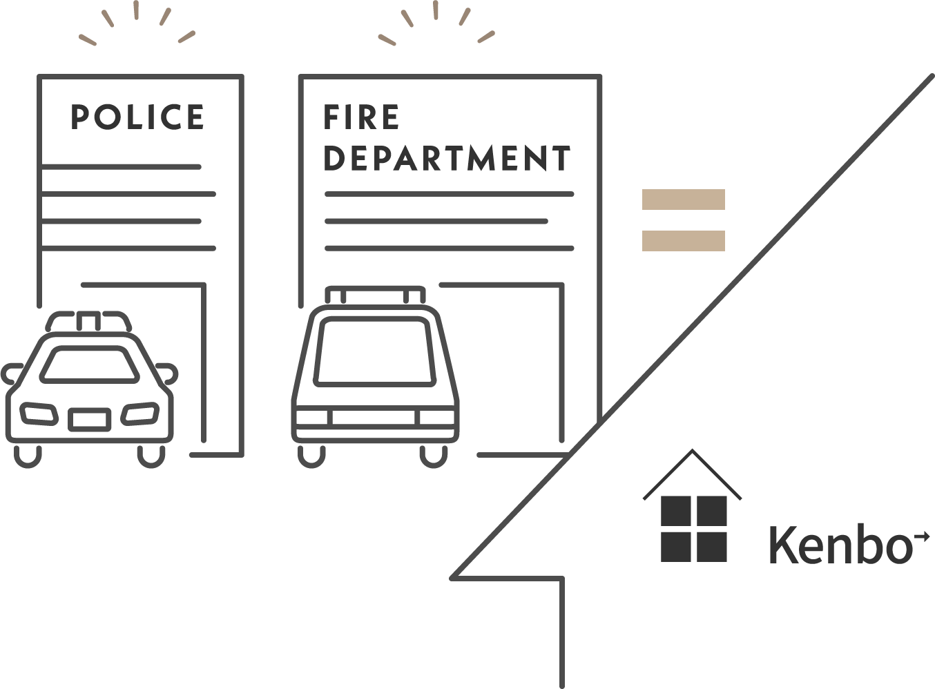 警察署や消防署などと同等レベルの耐震性。